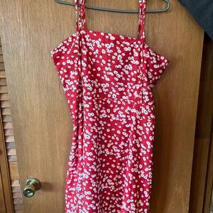 Red Floral Sundress